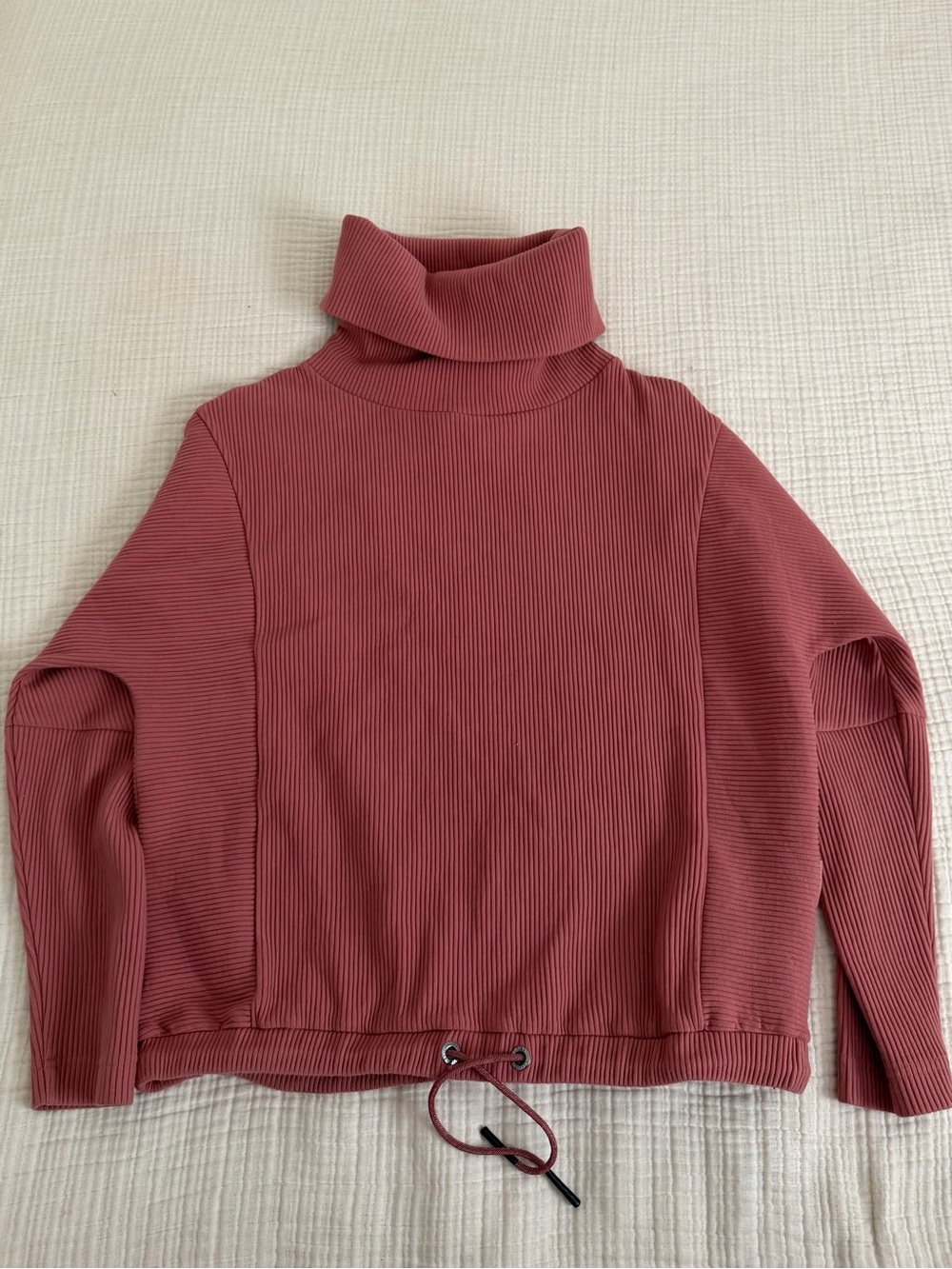 Varley Ribbed Turtleneck Charles Pullover Sweatshirt